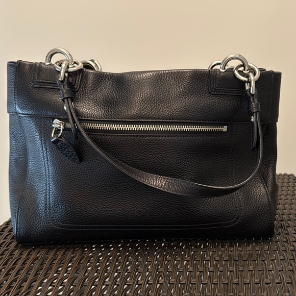 Coach Penelope turnlock black satchel tote bag - Picture 2 of 8